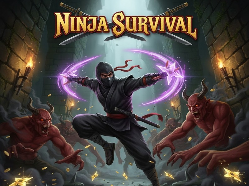 Ninja Survival 🕹️ Main secara dalam talian di SGameS