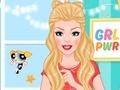Permainan Barbie kelihatan powerpuff talian