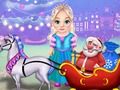 Permainan Little Elsa Kereta Krismas Bersih talian