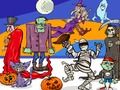Permainan Cari 5 Perbezaan Halloween talian