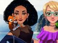 Permainan Jasmine dan Rapunzel di tapak perkhemahan  talian