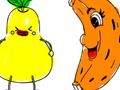 Permainan Kembali ke Sekolah: Mewarnakan Buah-Buahan talian