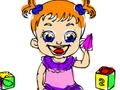 Permainan Kembali ke Sekolah: Mewarnakan Anak Patung talian