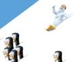 Permainan Yetisports snowboard freeride talian