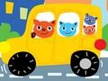 Permainan Haiwan comel dengan perbezaan kereta talian