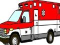 Permainan Muka mewarna trak ambulans talian