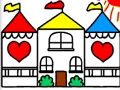 Permainan Kembali ke Sekolah Buku Mewarna RUMAH PATUNG talian