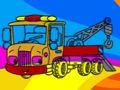 Permainan Buku mewarna kereta tunda  talian