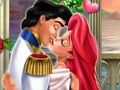 Permainan Mermaid Princess Mistletoe mencium talian