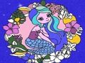 Permainan Buku Mewarnai Mermaid Glitter  talian
