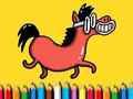 Permainan Kembali ke Sekolah: Buku Mewarna Pony talian
