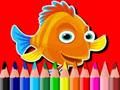 Permainan Kembali ke Sekolah: Buku Mewarna Ikan talian