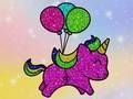 Permainan Buku mewarnai unicorn berkilau talian