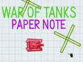 Permainan Nota Kertas Perang Tangki  talian