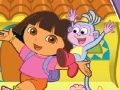 Permainan Dora the Explorer mencapai kasut  talian