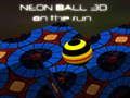 Permainan Bola Neon 3d dalam larian  talian