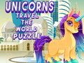 Permainan Unicorns Mengembara ke Seluruh Dunia Puzzel talian