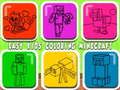 Permainan Kanak-kanak Mudah Mewarna Minecraft  talian