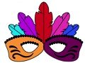 Permainan Pesta Karnival: Mewarna Topeng  talian