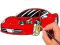 Permainan Buku Mewarna Kereta Lumba  talian