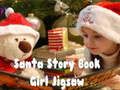 Permainan Jigsaw Gadis Buku Cerita Santa  talian