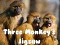 Permainan Tiga Jigsaw Monyet  talian
