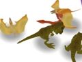 Permainan Dinosaur Bercantum dan Berjuang  talian
