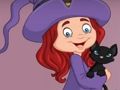 Permainan G2E Gadis Ahli Sihir Bahagia dan Kucing Melarikan Diri dari Bilik talian