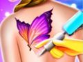 Permainan Kedai Tatu Lucu Barbie  talian