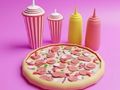 Permainan Buku Mewarna: Pizza  talian