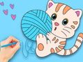 Permainan Buku Mewarna: Kucing Comel  talian