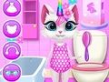 Permainan Penjagaan Harian Kitty Unicorn  talian