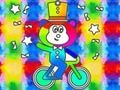 Permainan Buku Mewarna: Monkey Rides Unicycle  talian