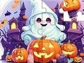 Permainan Jigsaw Puzzle: Hantu Comel Halloween  talian