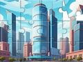 Permainan Jigsaw Puzzle: Bangunan Bandar  talian