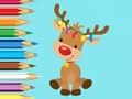 Permainan Buku Mewarna: Rusa Krismas yang Comel  talian