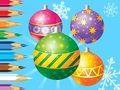 Permainan Buku Mewarna: Bola Hias Krismas  talian