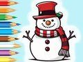 Permainan Buku Mewarna: Keluarga Snowman  talian