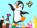 Permainan Buku Mewarna: Penguin Menari  talian