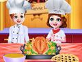 Permainan Masakan Makan Malam Kesyukuran Chef Twins  talian