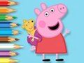 Permainan Buku Mewarna: Peppa Dengan Beruang Mainan  talian