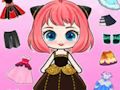 Permainan Anak patung chibi berpakaian DIY talian