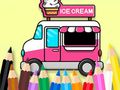 Permainan Buku Mewarna: Kereta Aiskrim  talian