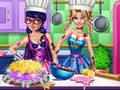 Permainan Pertandingan Memasak Superhero talian