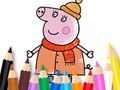 Permainan Buku Mewarna: Mommy Pig Winter  talian