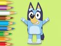 Permainan Buku Mewarna: Happy Bluey  talian