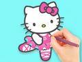 Permainan Buku Mewarna: Hello Kitty Dancing  talian