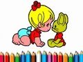 Permainan BTS: Mewarnakan Gadis Kecil talian