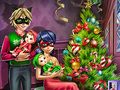 Permainan Krismas Keluarga Gadis Bertitik talian