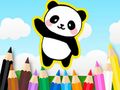 Permainan Buku Mewarna: Panda Comel  talian